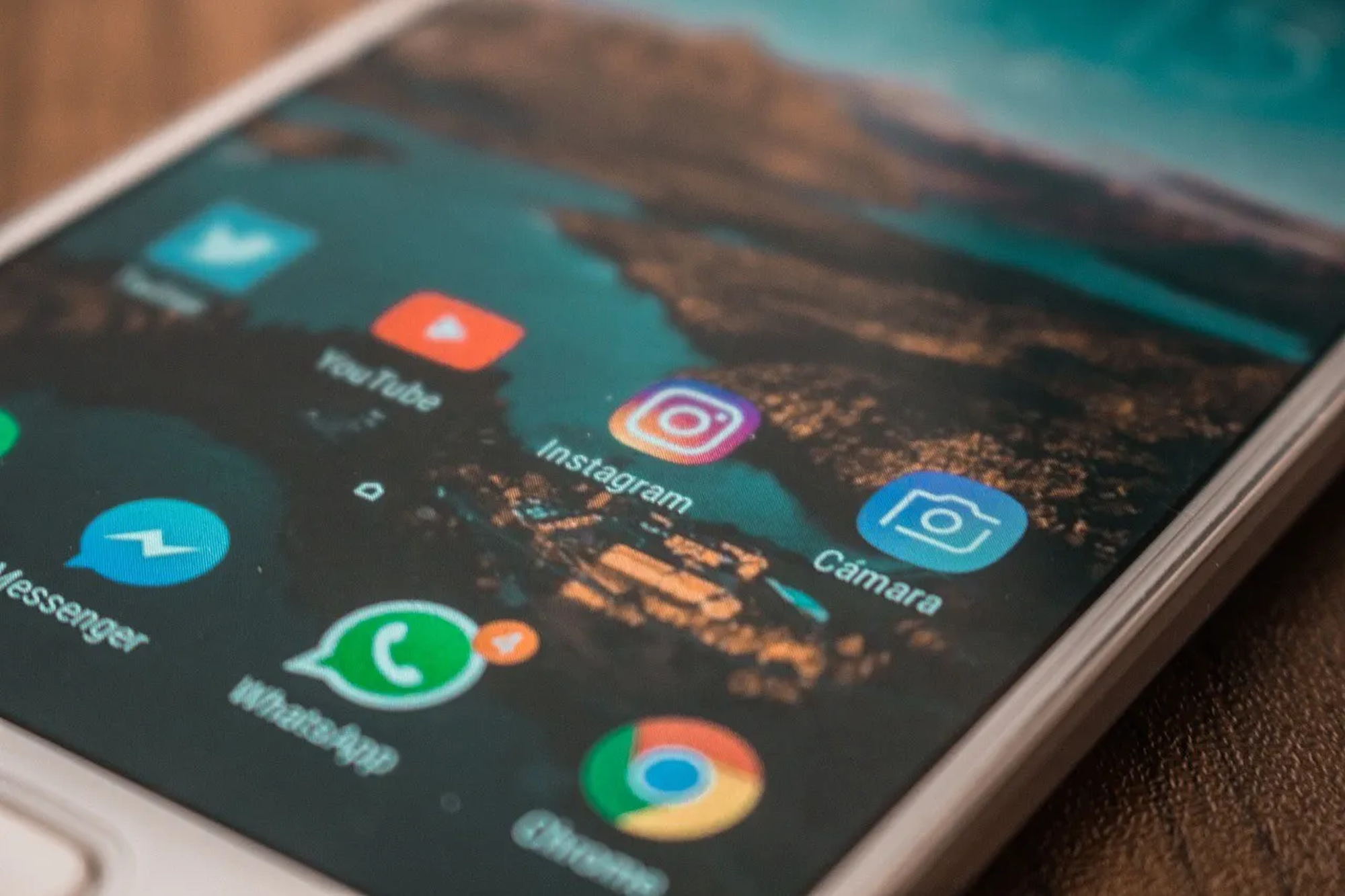 mobile phone home screen
